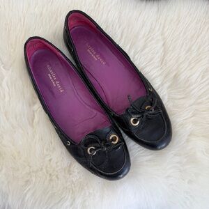 Charles David Black Patent Flats